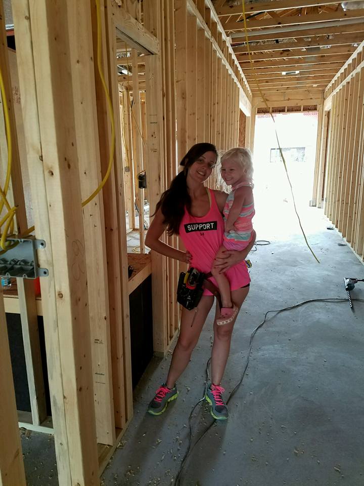 Lacey Price on a new-home construction site